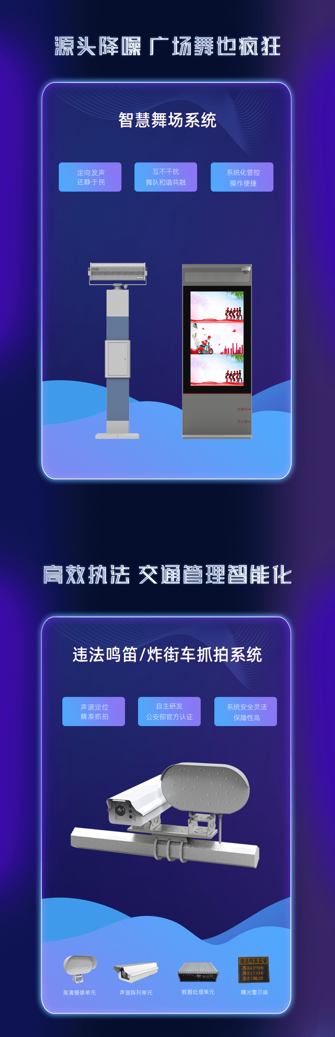 智慧廣場(chǎng)舞系統(tǒng)，鳴笛炸街車抓拍系統(tǒng)
