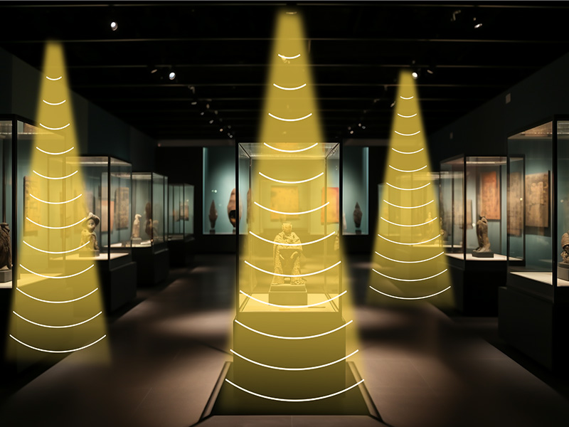 展覽館、博物館、畫廊、展廳等場景使用定向音箱